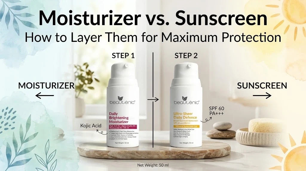 Moisturizer vs. Sunscreen: How to Layer Them for Maximum Protection