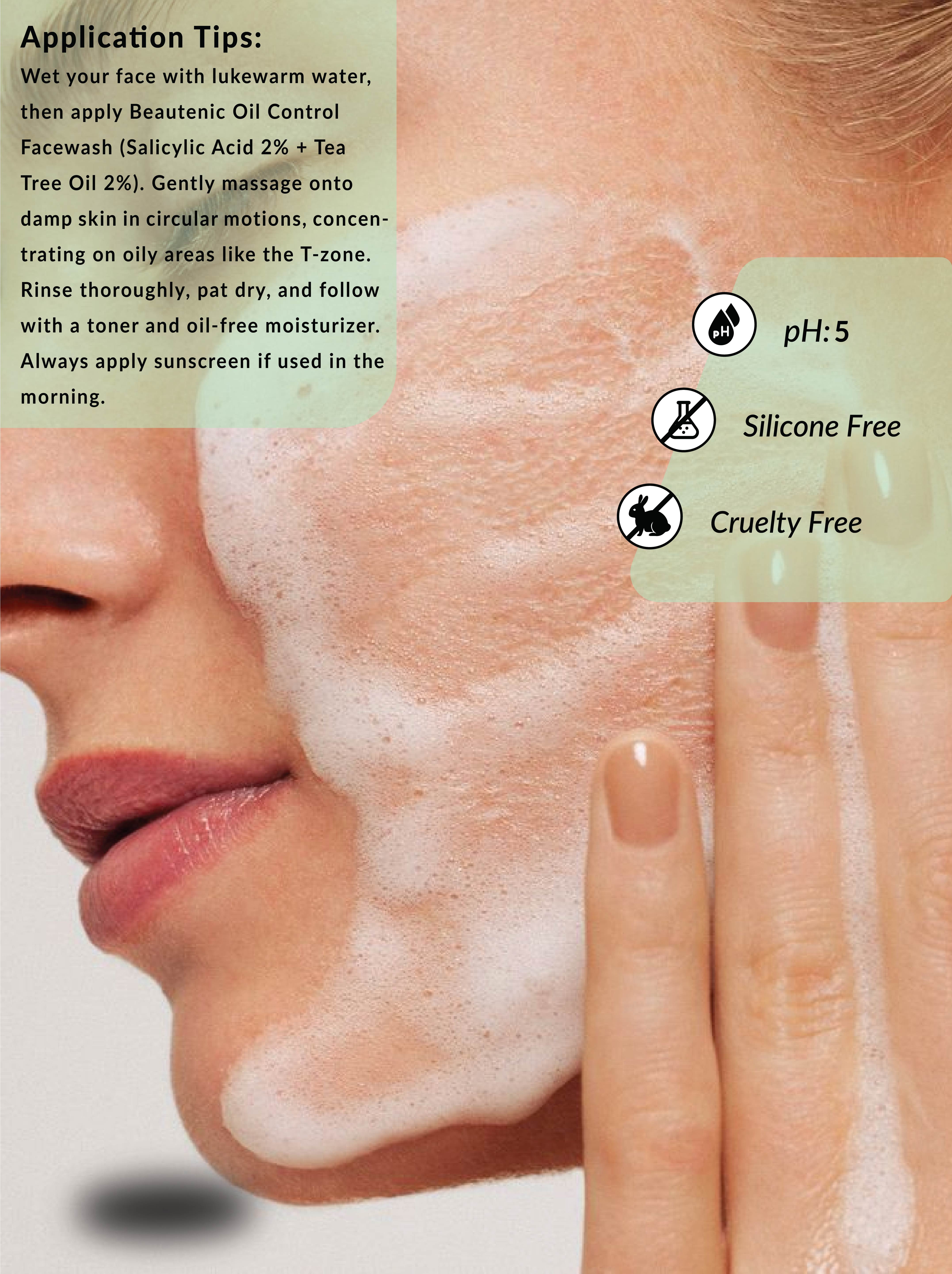 Oil Control Facewash - Tea Tree Oil with Salicylic Acid 2%