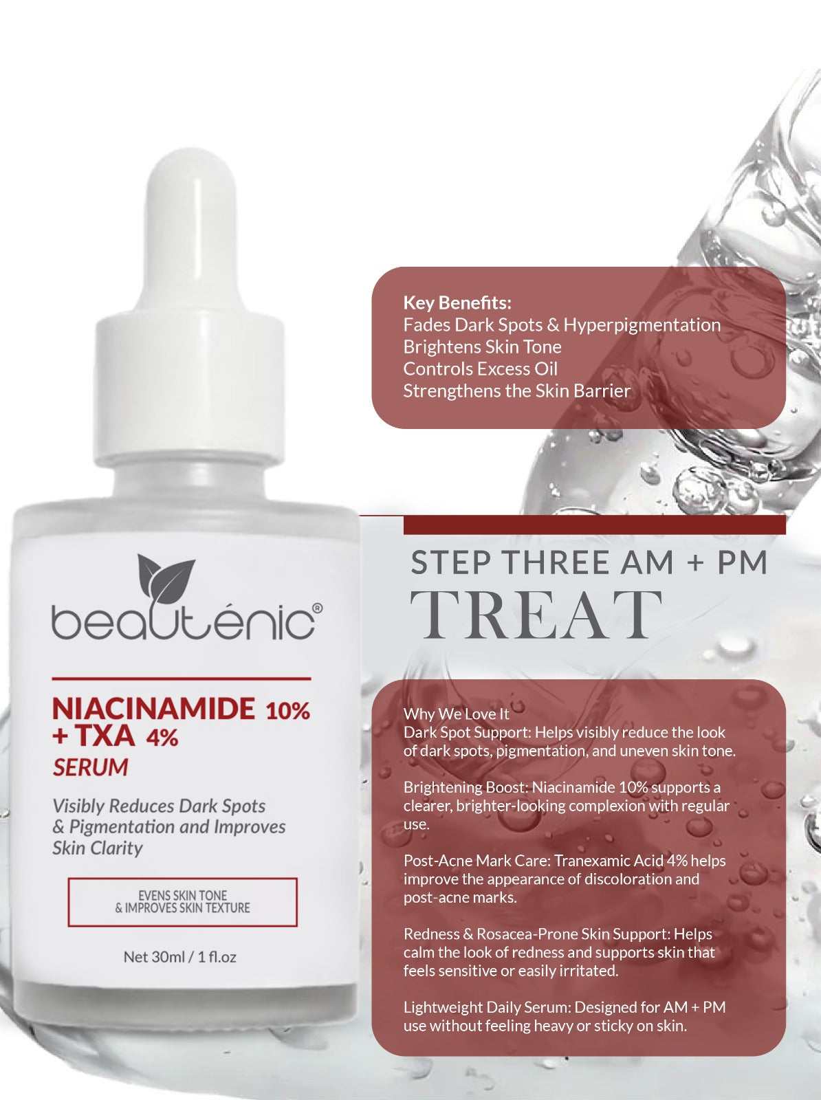 Niacinamide 10% + TXA 4% Serum