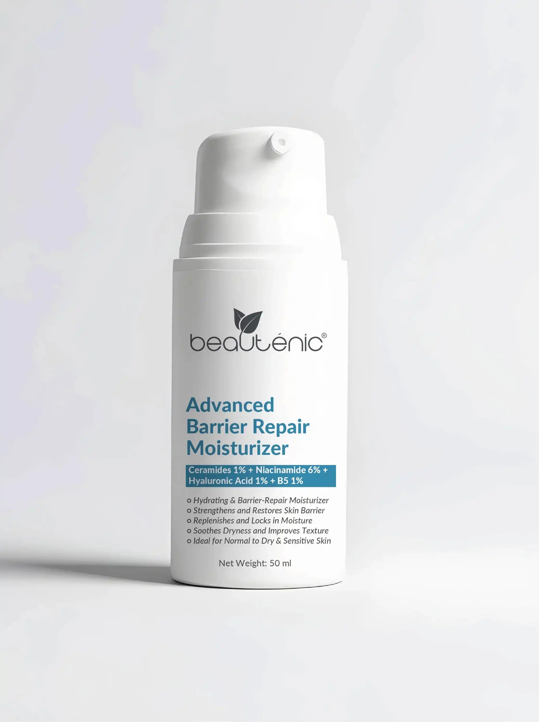 Advanced Barrier Repair Moisturizer (Ceramides 1% + Niacinamide 6% + Hyaluronic Acid 1% + Vitamin B5 1%)