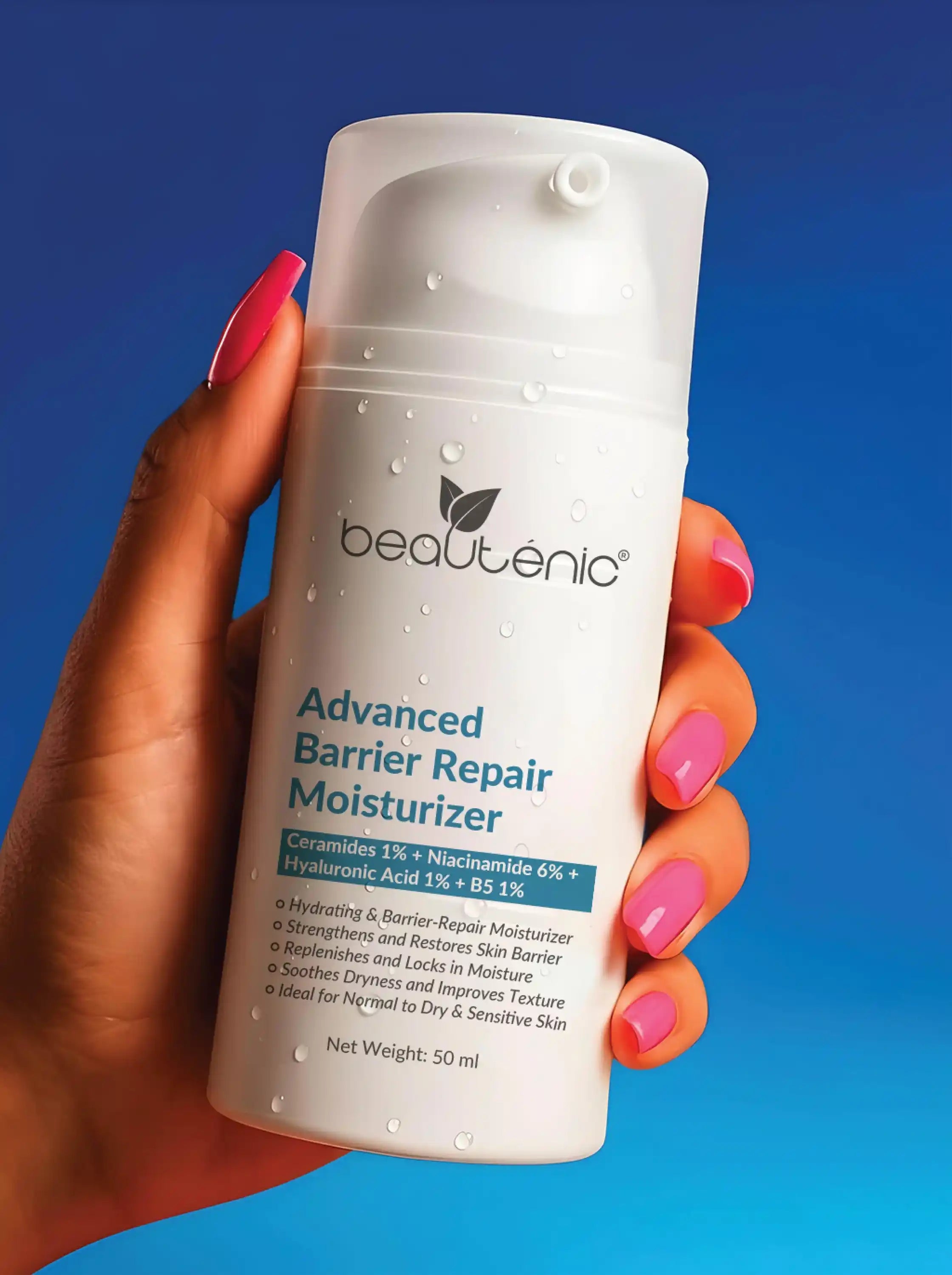 Advanced Barrier Repair Moisturizer (Ceramides 1% + Niacinamide 6% + Hyaluronic Acid 1% + Vitamin B5 1%)