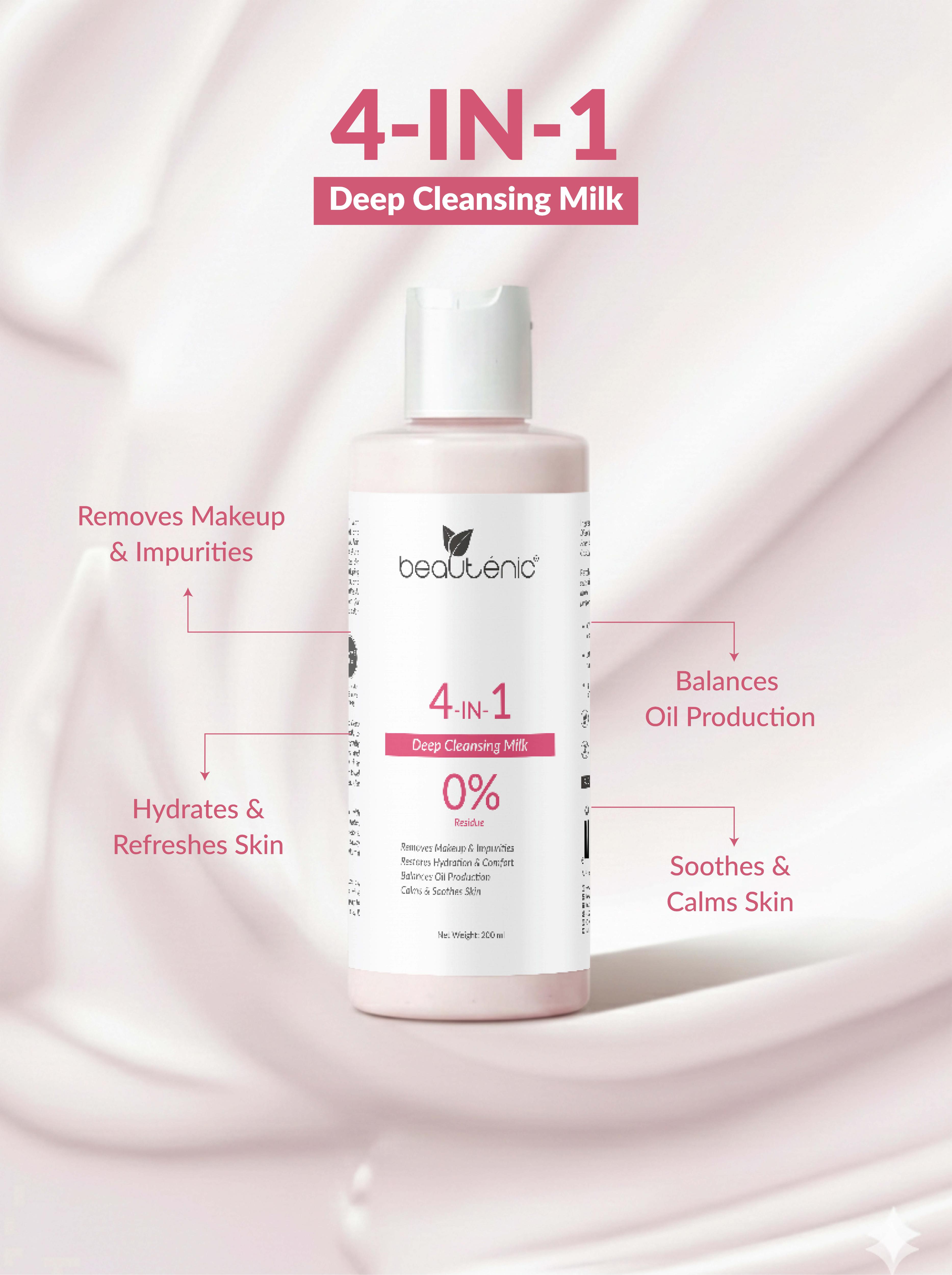 Beautenic Deep Cleansing Milk – 4-in-1