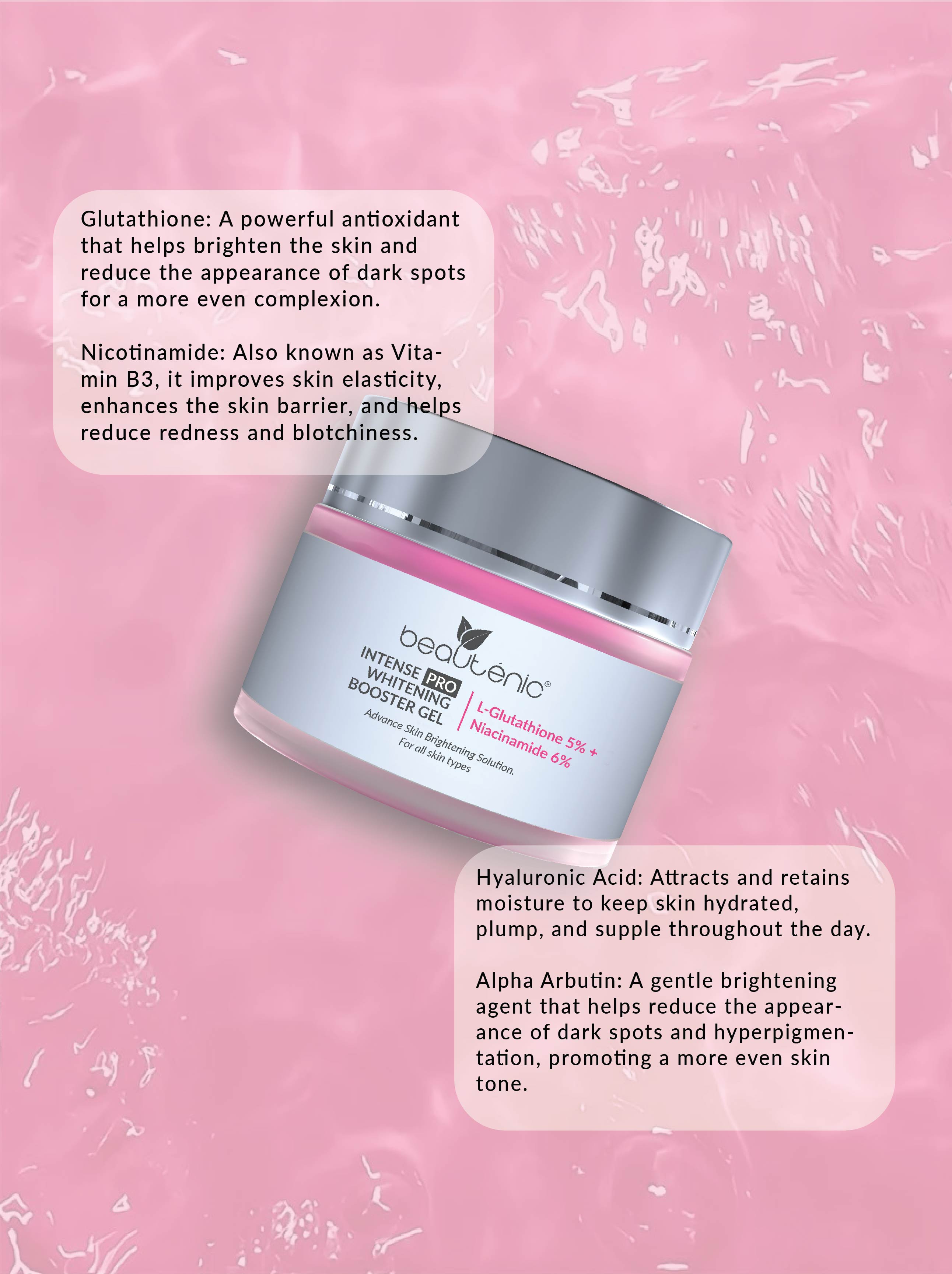 Intense Pro Whitening Booster - L-Glutathione 5% + Niacinamide 6%