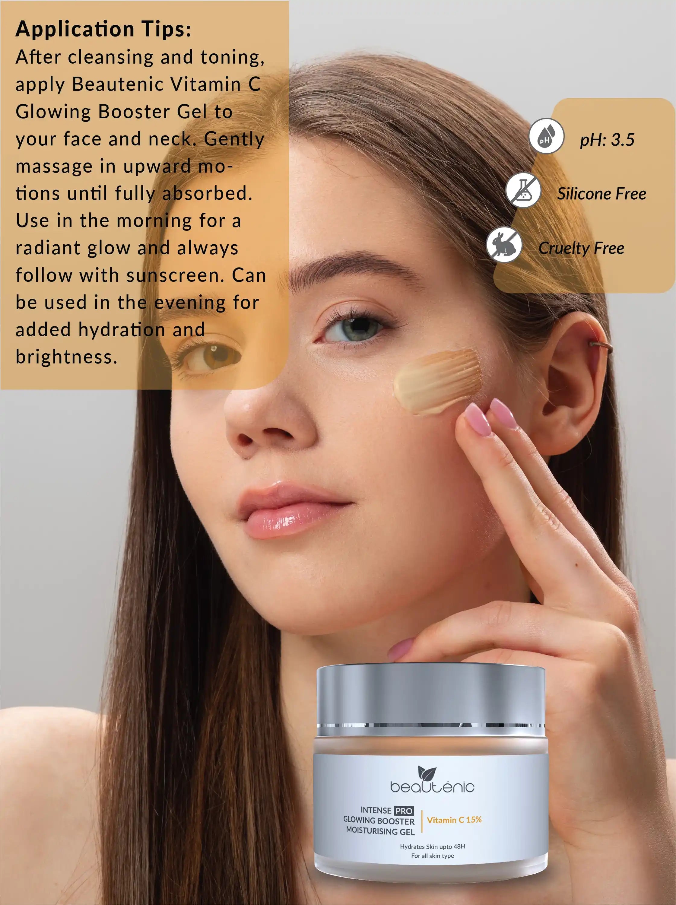 Intense Pro Glowing Booster Moisturising Gel - Vitamin C 15%