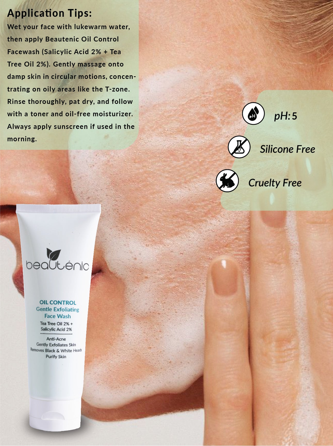 Oil Control Facewash (Tea Tree Oil with Salicylic Acid 2%)