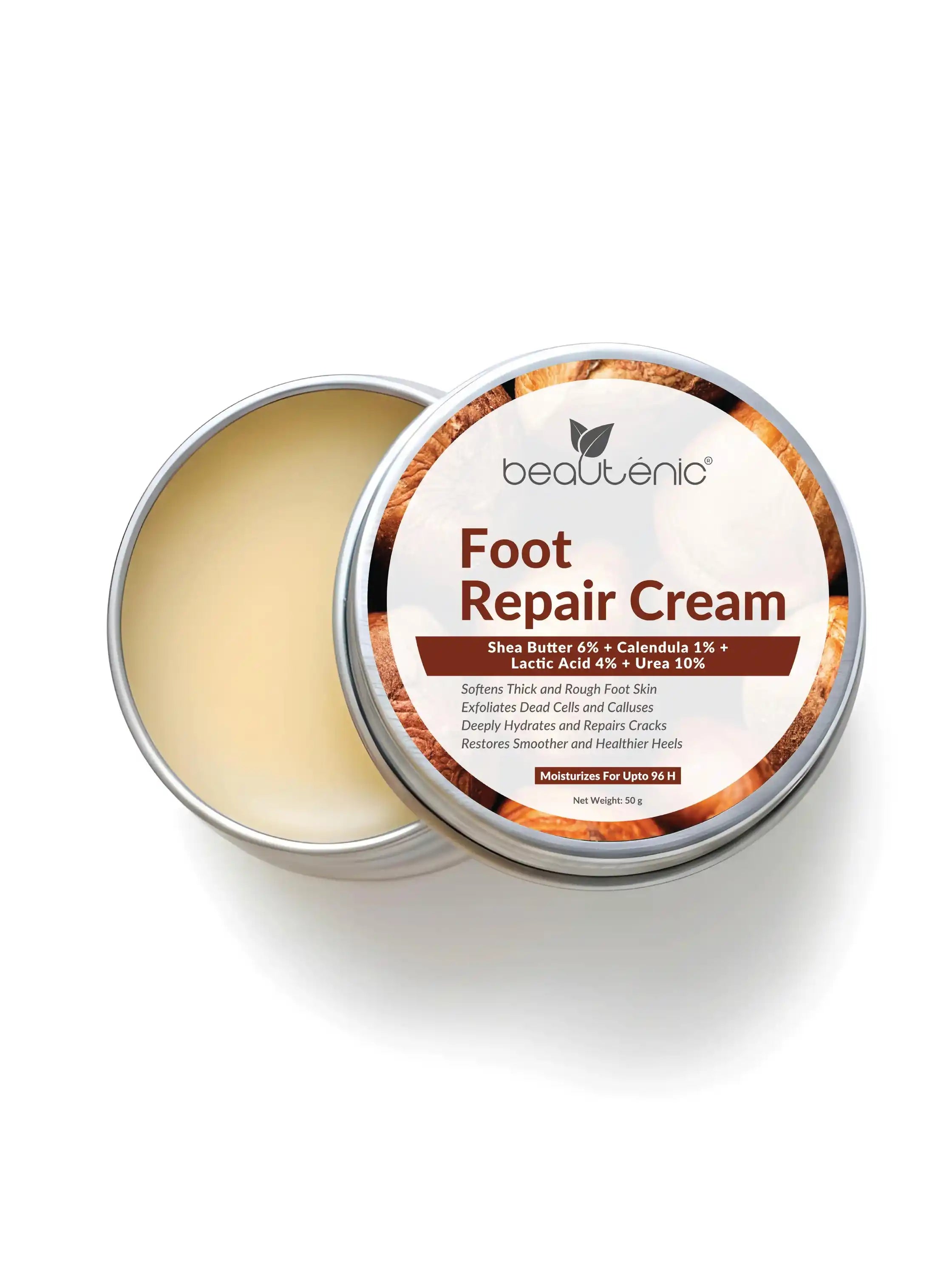 Beautenic Foot Repair Cream – Shea Butter 6% + Calendula 1% + Lactic Acid 4% + Urea 10%