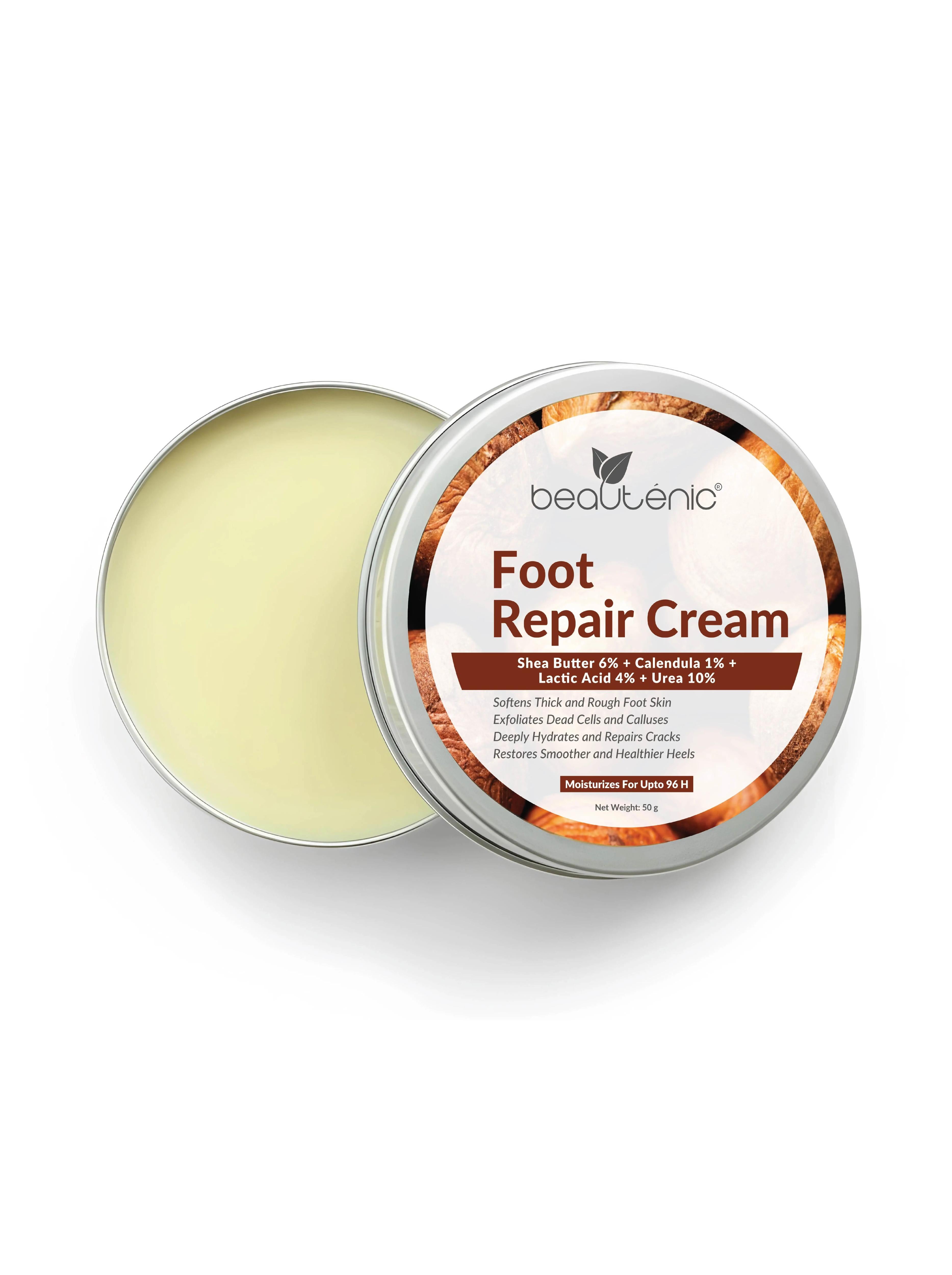 Beautenic Foot Repair Cream – Shea Butter 6% + Calendula 1% + Lactic Acid 4% + Urea 10%