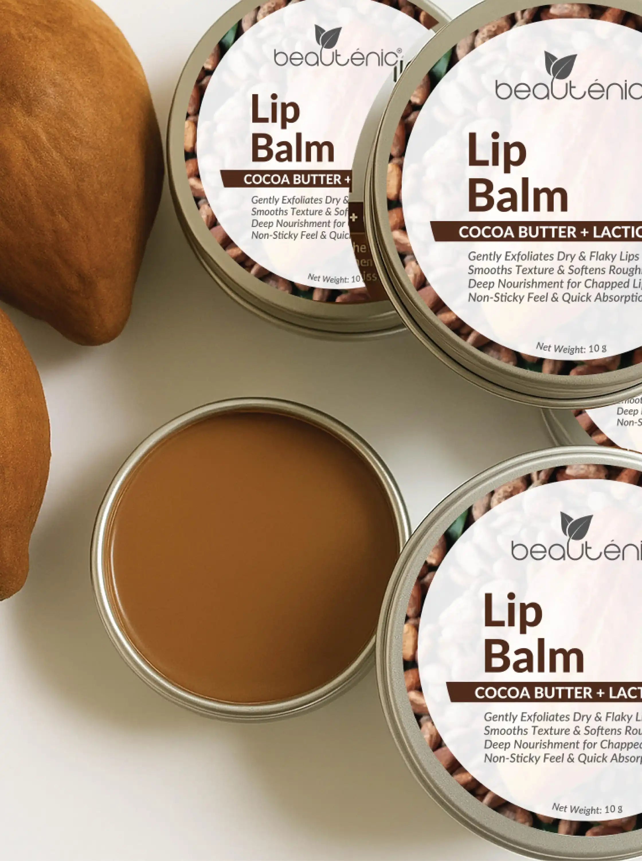 Beautenic Lip Balm with Cocoa Butter + Lactic Acid