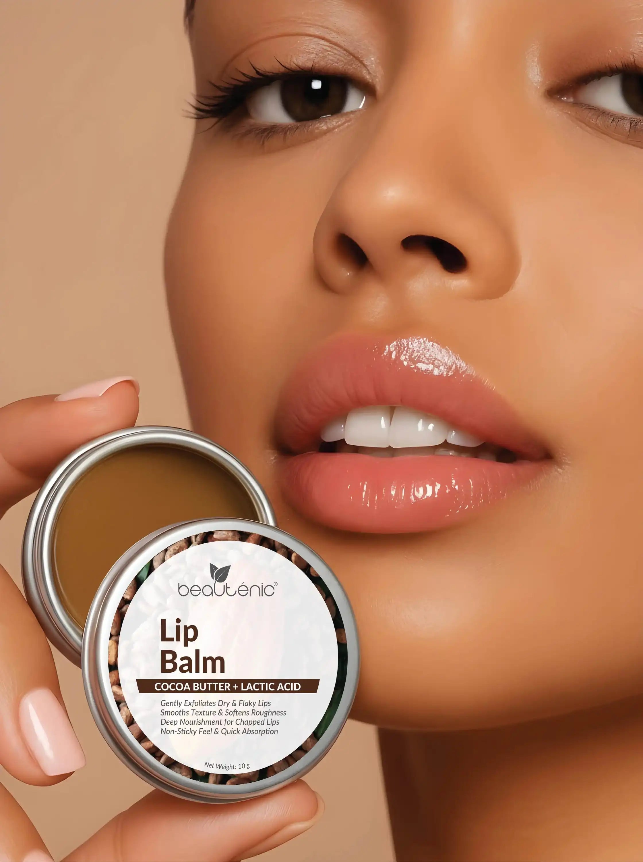 Beautenic Lip Balm with Cocoa Butter + Lactic Acid