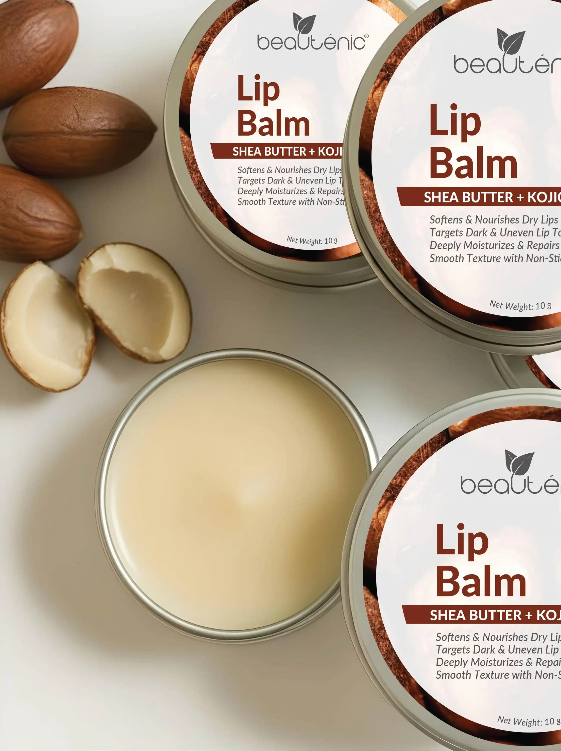 Beautenic Lip Balm with Shea Butter + Kojic Acid