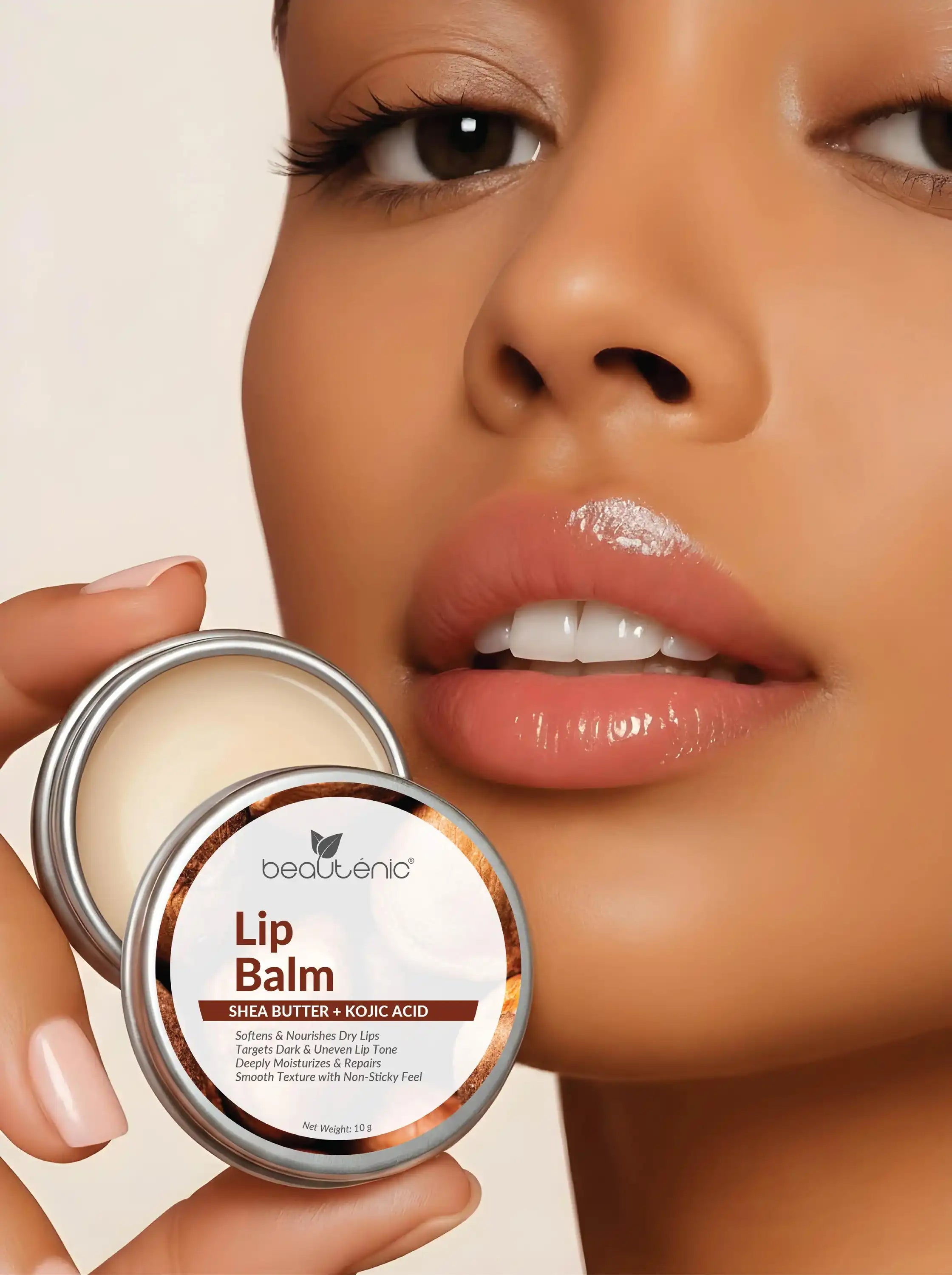 Beautenic Lip Balm with Shea Butter + Kojic Acid
