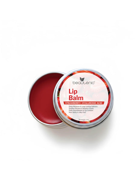Beautenic Lip Balm with Strawberry + Hyaluronic Acid