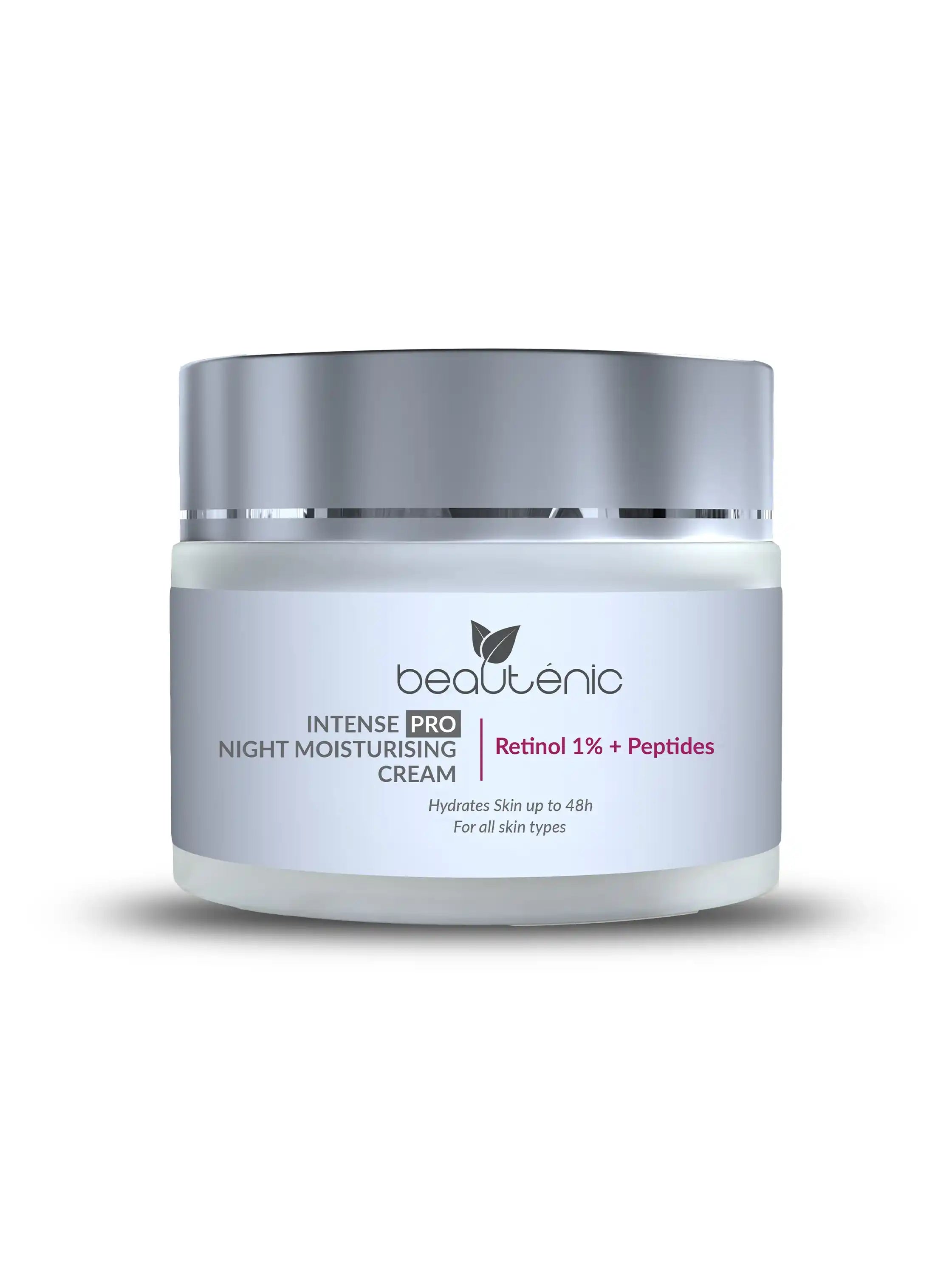 Intense Pro Night Moisturizing Cream - Retinol 1% + Peptides