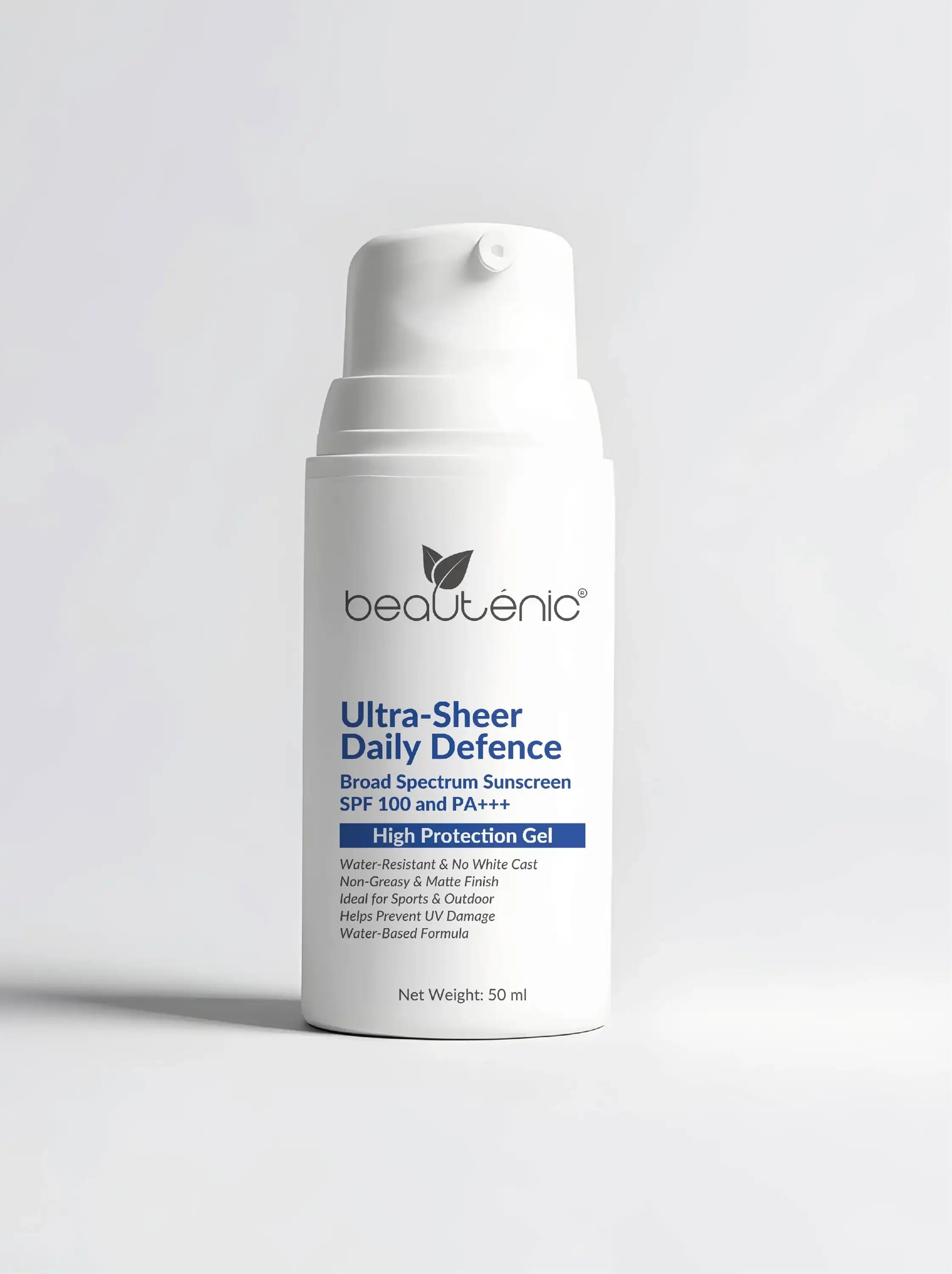 Ultra-Sheer Daily Defence Broad Spectrum Sunscreen Gel SPF 100 PA+++