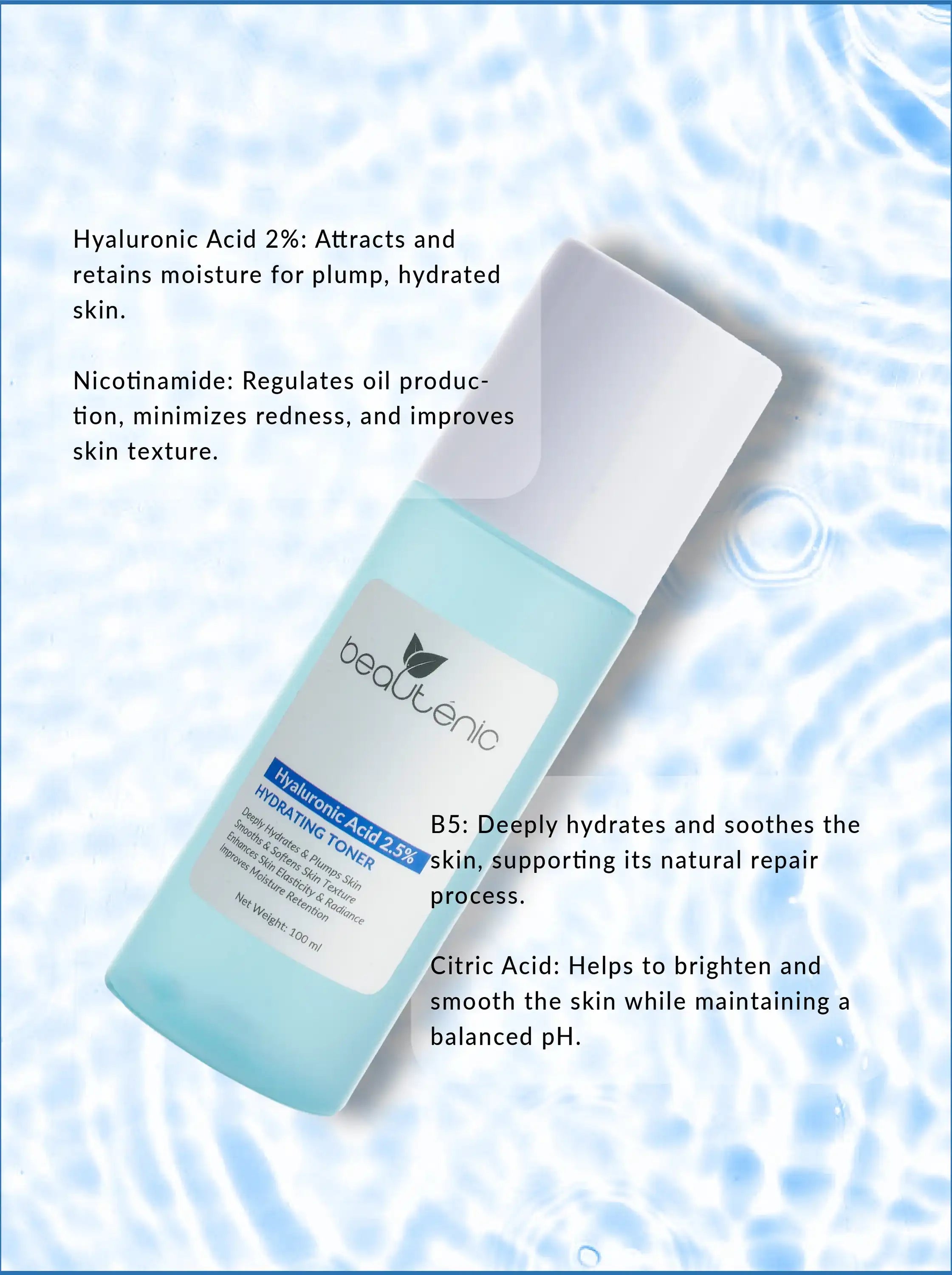 Hyaluronic Acid 2% Hydrating Toner