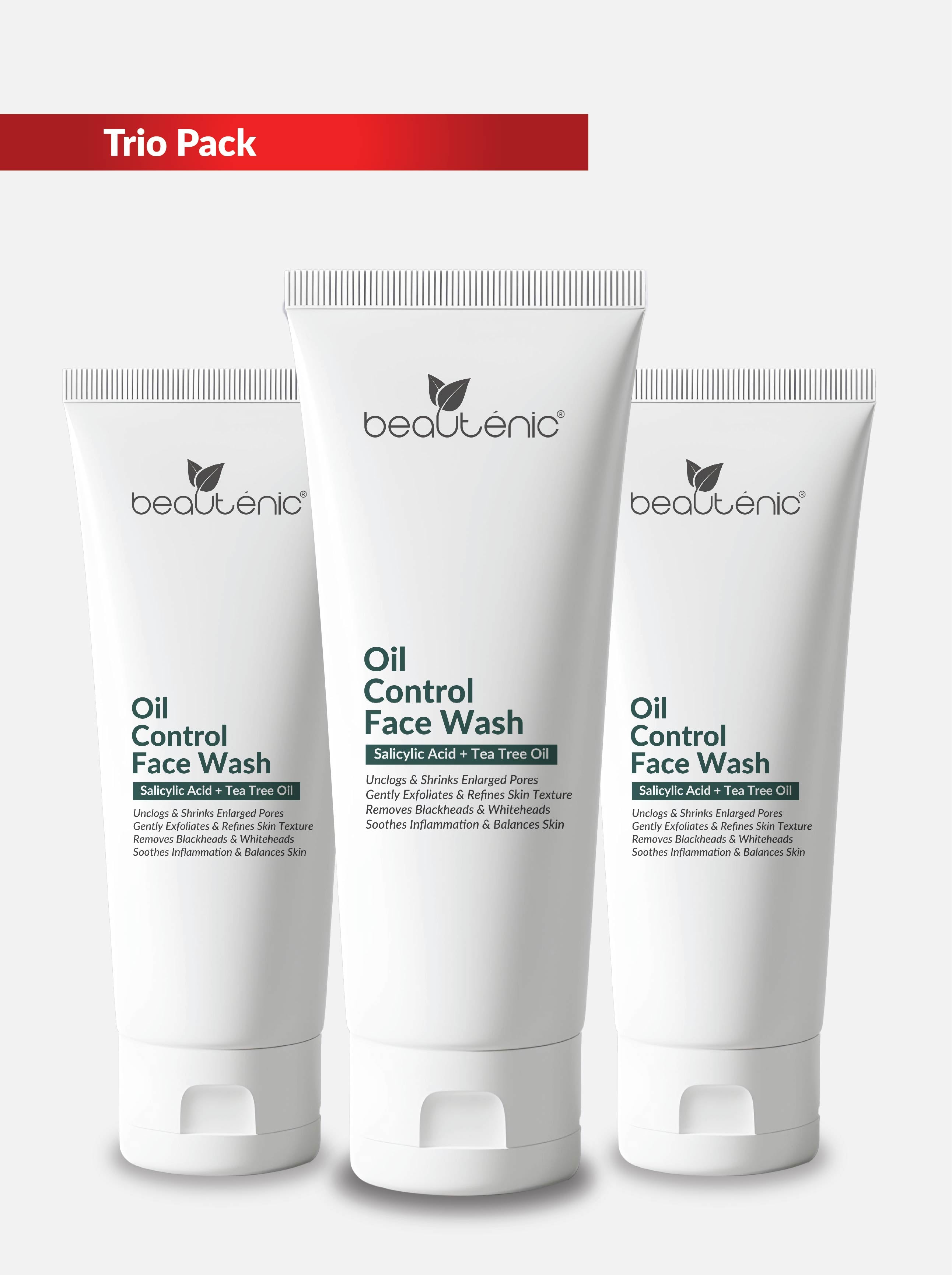 Tea Tree Facewash Trio for Acne Control | Beautenic