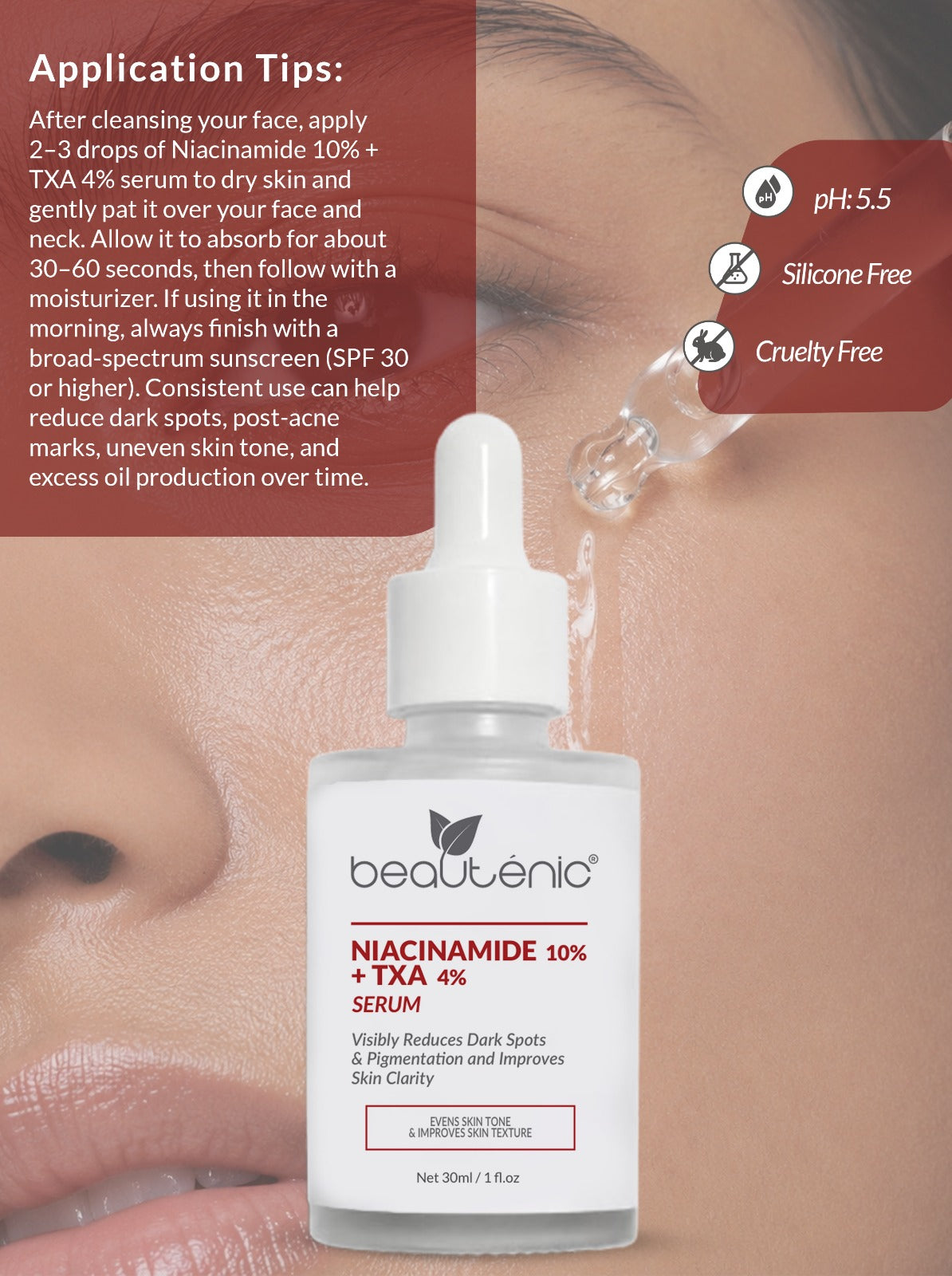 Niacinamide 10% + TXA 4% Serum