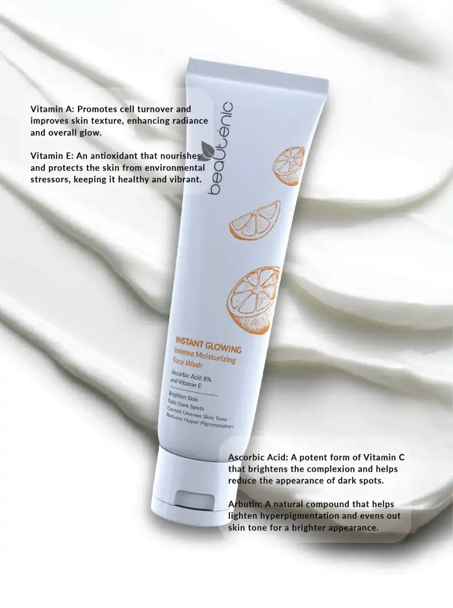 Instant Glowing Facewash  (Vitamin C and E)