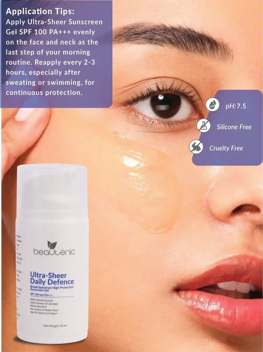 Ultra-Sheer Daily Defence Broad Spectrum Sunscreen Gel SPF 100 PA+++