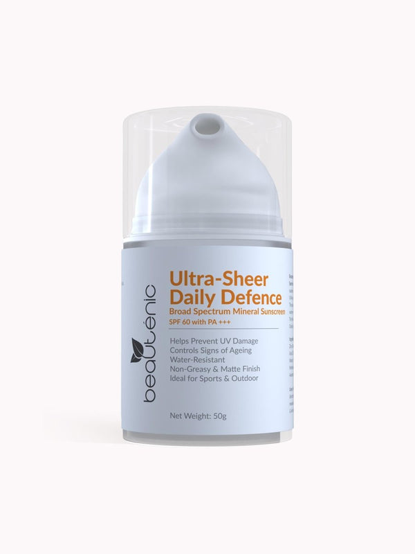 Ultra Sheer Daily Defence Mineral Sunscreen SPF 60, PA+++